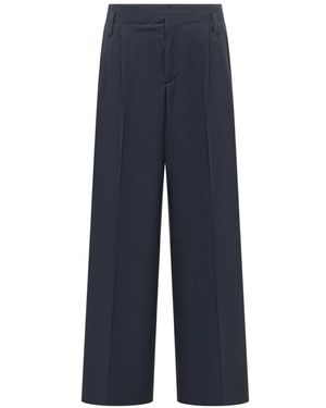 KENZO Wide Leg Tailored Broeken - Blauw