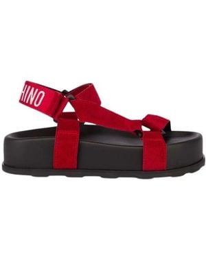 Moschino Flat Sandals - Red