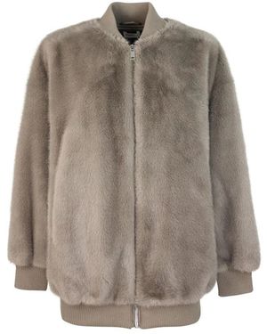 P.A.R.O.S.H. Jackets > faux fur & shearling jackets - Marron