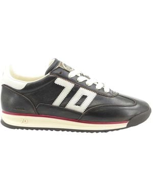 Back70 Schoenen ,Bruin ,Leer Cloud Sneaker - Grijs