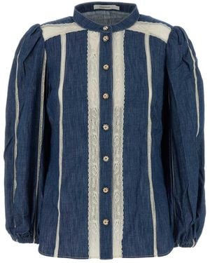 Zimmermann Denim Shirts - Blu