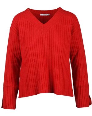 Kangra Truien & Vesten ,Rood ,Wol Maglione A V