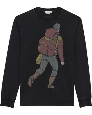 JW Anderson Long Sleeve T-Shirts - Black