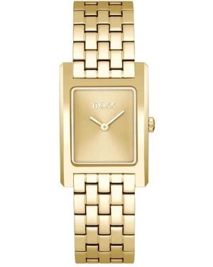 HUGO Elegante Goldene Damenuhr Boss Lucy - Mettallic