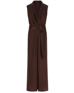 Marciano Jumpsuits & Playsuits ,Bruin ,Iva Overlap Ss Jumpsuit