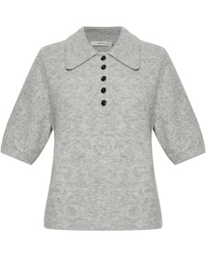 Gestuz Truien & Vesten ,Grijs ,Wol Gzalpha Sweater