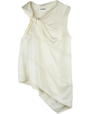 Jil Sander Sleeveless Tops - White