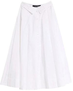 Karl Lagerfeld Midi Skirts - White
