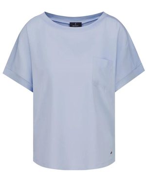 Monari T-Shirt Met Borstzakje - Blauw