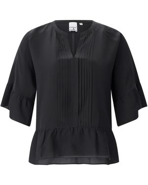 Emily Van Den Bergh Zijden Blouse - Zwart