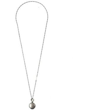 Werkstatt:münchen Zilveren Hanger Ketting - Metallic