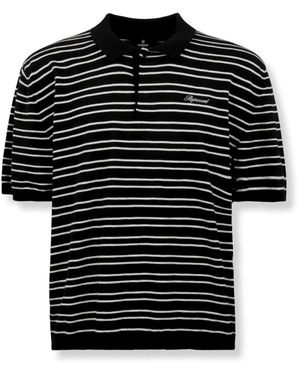 Represent California Gestreiftes Strick-Polo - Schwarz