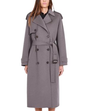 Elisabetta Franchi Belted Coats - Gris