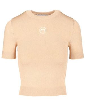 Marine Serre T-Shirts - Natural