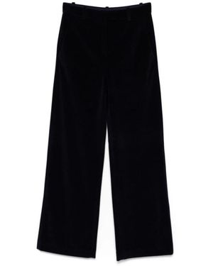 Circolo 1901 Broeken ,Blauw ,Katoen Blauwe Fluweel Katoenen Broek - Zwart