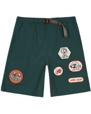 Brain Dead Bosgroene Elastische Taille Shorts