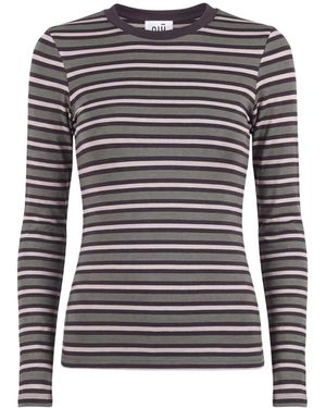 Niu Tops ,Groen ,Maglia Slim A Girocollo