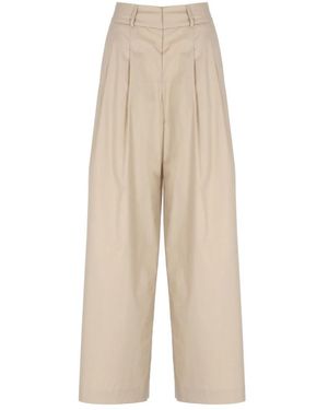 Peserico Wide Trousers - Natural