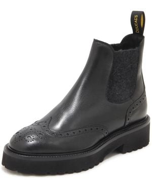 Doucal's Schoenen ,Zwart ,Leer Dd 8851Philuf 214Nn 00 Brogue Boots