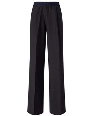 Pinko Broeken ,Blauw ,Wide Broeken - Zwart