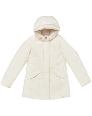 Woolrich Jassen ,Polyester Luxury Arctic Parka Nf - Wit
