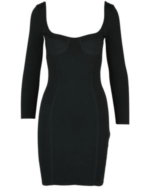 Celine Elastisches Figurbetontes Kleid Mit Taschen - Schwarz