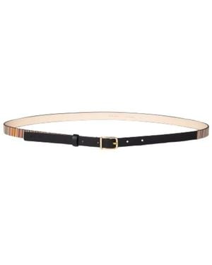 Paul Smith Signature Stripe Riem - Wit