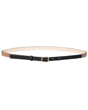 Paul Smith Signature Stripe Gürtel - Weiß