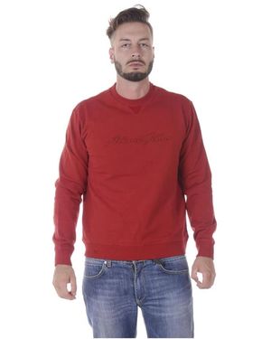 Armani Jeans Hoodies & Sweatvesten ,Rood ,Katoen Capuchontrui
