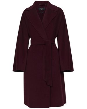 Weekend by Maxmara Belted Coats - Purple
