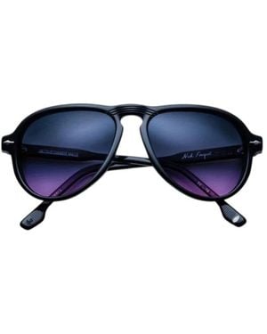Jacques Marie Mage Westliche Sonnenuntergangssonnenbrille - Blau