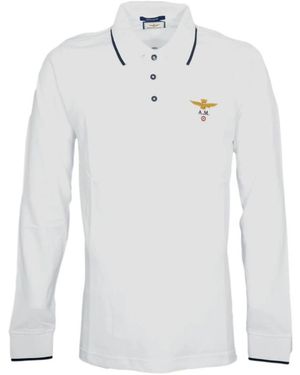 Aeronautica Militare Polo Shirts - White