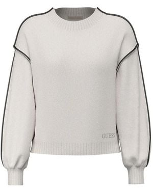 Guess Round-Neck Knitwear - Grey