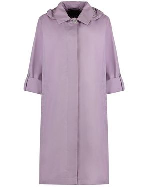 Moorer Single-Breasted Coats - Morado