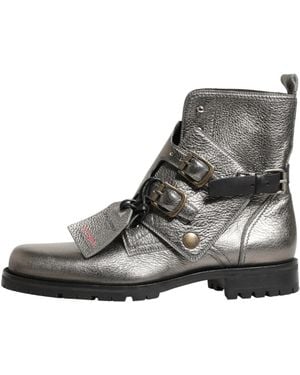 Dolce & Gabbana Lace-Up Boots - Black