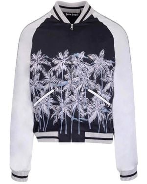 Palm Angels Bomber Jackets - Blue