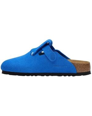 Birkenstock Schoenen ,Blauw ,Leer Boston Flap