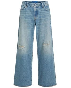 Karl Lagerfeld Wide Jeans - Blu