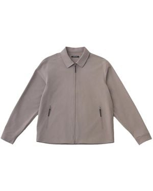 Hiking Patrol Jassen ,Bruin ,Nylon Edge Lt Softshell Shirt - Grijs