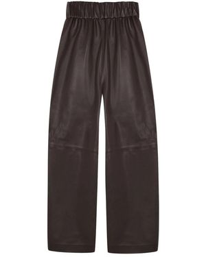 Cortana Leather Trousers - Brown