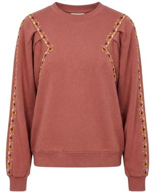 Ba&sh Hoodies & Sweatvesten ,Roze ,Sweat Mesta