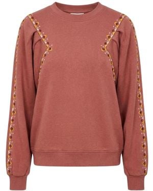Ba&sh Hoodies & Sweatvesten ,Roze ,Sweat Mesta