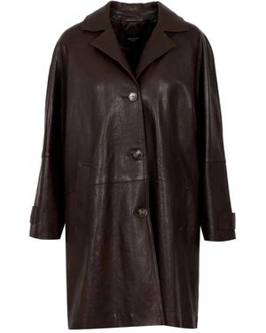 Weekend by Maxmara Single-Breasted Coats - Negro