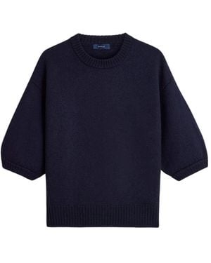 Soeur Truien & Vesten ,Blauw ,Lise Pullover Met Korte Mouwen
