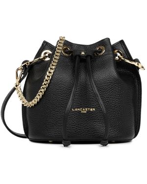 Lancaster Beuteltasche alba double schwarz nude