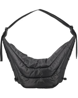 Lemaire Tassen ,Zwart ,Nylon Medium Soft Game Bag