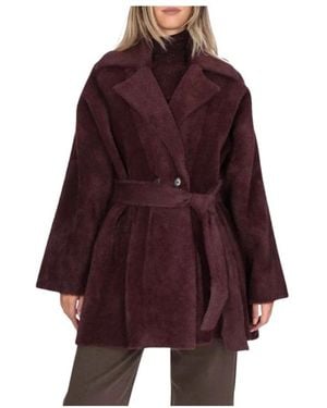 Pinko Jassen ,Paars ,Bruxelles Coat