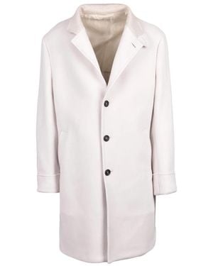 Eleventy Single-Breasted Coats - White
