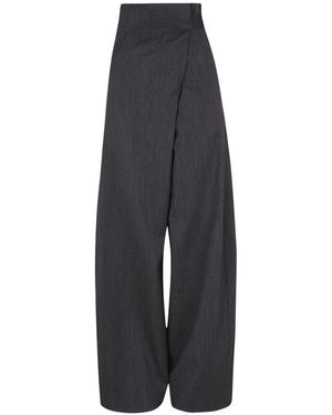Cortana Broeken ,Blauw ,Wol Destino Wijde Broek - Grijs