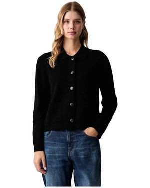 Benetton Cardigan Aus Wollmischgewebe - Schwarz